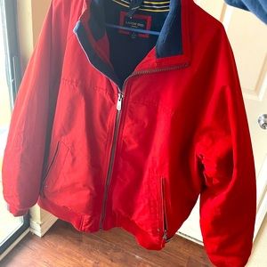 LAND’S END Red Bomber Jacket size XL